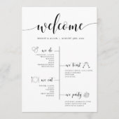 Programme Timeline mariage Avec Icônes (Devant)