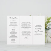 Programme traditionnel de mariage noir et blanc (Debout devant)