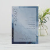 Programme Tranquil Blue Watercolor Waves (Debout devant)