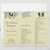 Programme TriFold Oiseaux Vintage Fleur de Marguer (Devant / Derrière)