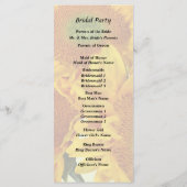 Programme Trois tournesols dorés (Dos)