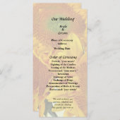 Programme Trois tournesols dorés (Devant / Derrière)