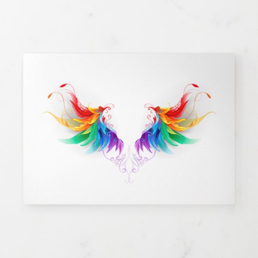 Programme Trois Volets Ailes arc-en-ciel douces (Page de couverture)