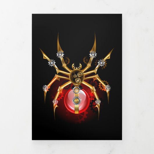 Programme Trois Volets Araignée en vapeur noire (Page de couverture)