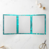 Programme Trois Volets Arrière - plan à huile Turquoise de la menthe (Intérieur)