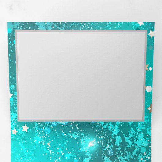 Programme Trois Volets Arrière - plan à huile Turquoise de la menthe (Intérieur en premier)