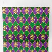 Programme Trois Volets Arrière - plan de bijoux Mardi Gras (Intérieur en premier)