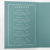 Programme Trois Volets Brochure élégante sur le Fleur sauvage (Intérieur en premier)