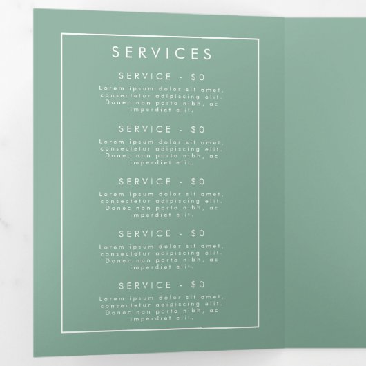 Programme Trois Volets Brochure fleur sauvage Meadow (Intérieur en premier)