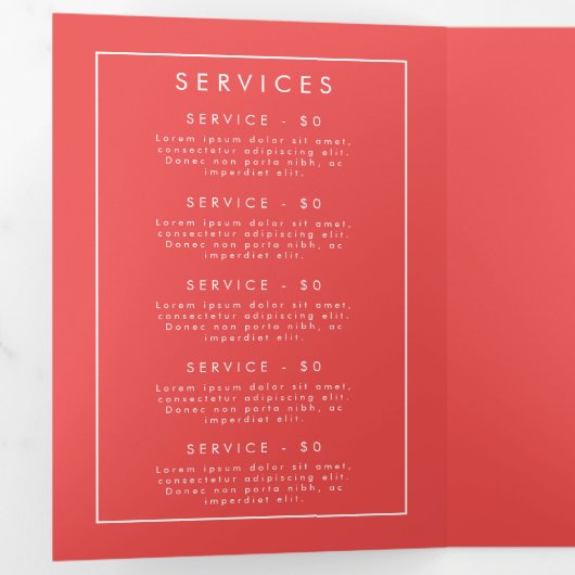 Programme Trois Volets Brochure Fleur sauvage vibrante (Intérieur en premier)