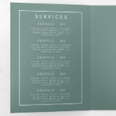 Programme Trois Volets Brochure sur le Fleur sauvage d'été (Intérieur en premier)