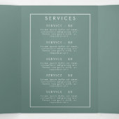 Programme Trois Volets Brochure sur le Fleur sauvage d'été (Intérieur au milieu)