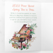 Programme Trois Volets Brown Baby Grand Piano Considérant (Intérieur en premier)