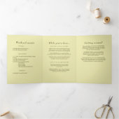 Programme Trois Volets Cadre rose - Mariage jaune céleste (Intérieur)