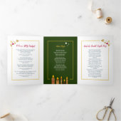 Programme Trois Volets Cantiques de Noël par hymnes aux chandelles (Intérieur)