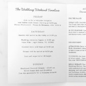 Programme Trois Volets Carte d'Itinéraire San Sebastian Espagne Carte Mar (Intérieur en premier)