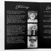 Programme Trois Volets Célébration de la vie - Collage de 10 photos Moder (Intérieur en premier)