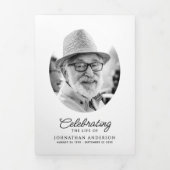 Programme Trois Volets Célébration De La Vie Nécessaire Ordre De Service (Page de couverture)