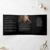 Programme Trois Volets Célébration De La Vie Photo Collage Funérailles (Intérieur)