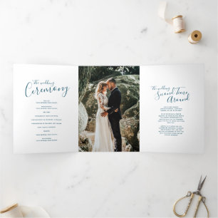 Programme Trois Volets Cérémonie de renouvellement mariage Art abstrait t