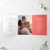 Programme Trois Volets Cérémonie des mariages de corail et d'art abstrait (Intérieur)