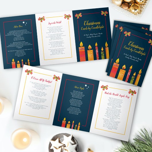 Programme Trois Volets Chansons de Noël aux chandelles