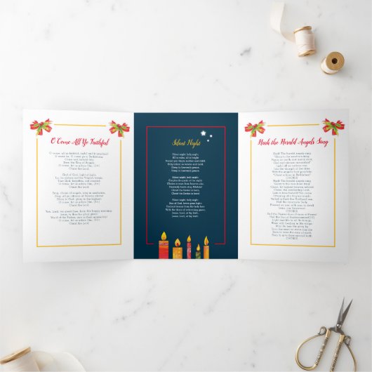 Programme Trois Volets Chansons de Noël aux chandelles (Intérieur)