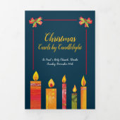 Programme Trois Volets Chansons de Noël aux chandelles (Page de couverture)