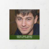 Programme Trois Volets Chaux vert foncé blanc funéraire service personnal (Protection)