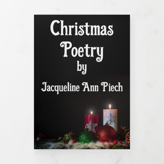 Programme Trois Volets Christmas Poetry Trifold Pamphlet (Page de couverture)