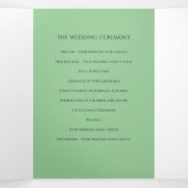 Programme Trois Volets Coeur blanc tulipes encre histoire dévouement mari (Intérieur au milieu)