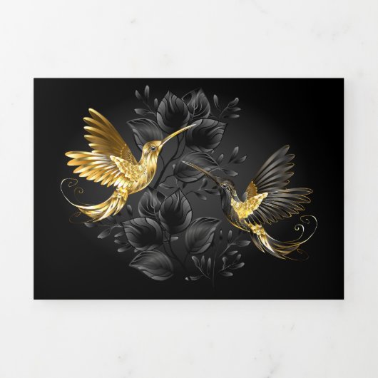 Programme Trois Volets Colibri noir et or (Page de couverture)