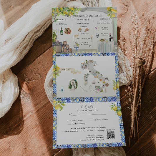 Programme Trois Volets Côte d'Amalfi | Carte Itinéraire Méditerranéenne