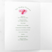 Programme Trois Volets Couleur d'eau des fleurs d'eucalyptus de la noix r (Intérieur en premier)