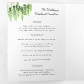 Programme Trois Volets Élégant Mariage Forest Woods | Tri-Fold (Intérieur en premier)