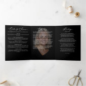 Programme Trois Volets Élégant service moderne de 8 photos funéraires / m (Intérieur)