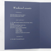 Programme Trois Volets Elégant simple de l'avenir Dusk avec Mariage Monog (Intérieur en premier)