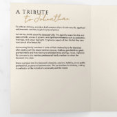 Programme Trois Volets En Mémoire Amoureuse Mémorial moderne 2-Photo Élég (Intérieur en premier)