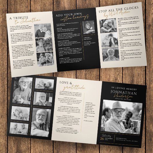 Programme Trois Volets En Mémoire Amoureuse Mémorial moderne de 14 photos