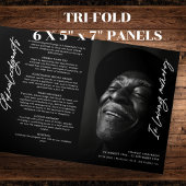 Programme Trois Volets En souvenir affectueux Mémorial moderne collage de