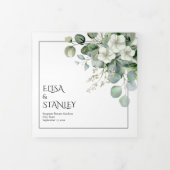 Programme Trois Volets Eycalyptus et fleurs blanches mariage à fleurs (Protection)