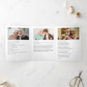 Programme Trois Volets Fête De La Vie Moderne Élégant 11-Photo (Intérieur)