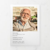 Programme Trois Volets Fête De La Vie Moderne Élégant 11-Photo (Page de couverture)