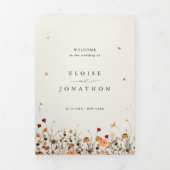 Programme Trois Volets Fleur sauvage d'automne Jardin Botanique Boho chic (Page de couverture)