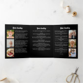 Programme Trois Volets Funérailles multiphotos/Mémorial/Célébration de la (Intérieur)