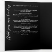 Programme Trois Volets In Love Memory Script Photo Collage Funérailles (Intérieur en premier)