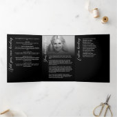 Programme Trois Volets In Love Memory Script Photo Collage Funérailles (Intérieur)