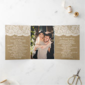 Programme Trois Volets La collection de Mariages Kraft & Lace (Intérieur)