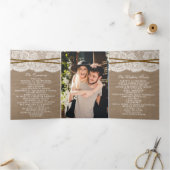 Programme Trois Volets La collection Rustic Horseshoe Mariage (Intérieur)