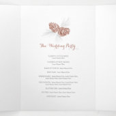 Programme Trois Volets Le cône gris hiver automne mariage (Intérieur au milieu)